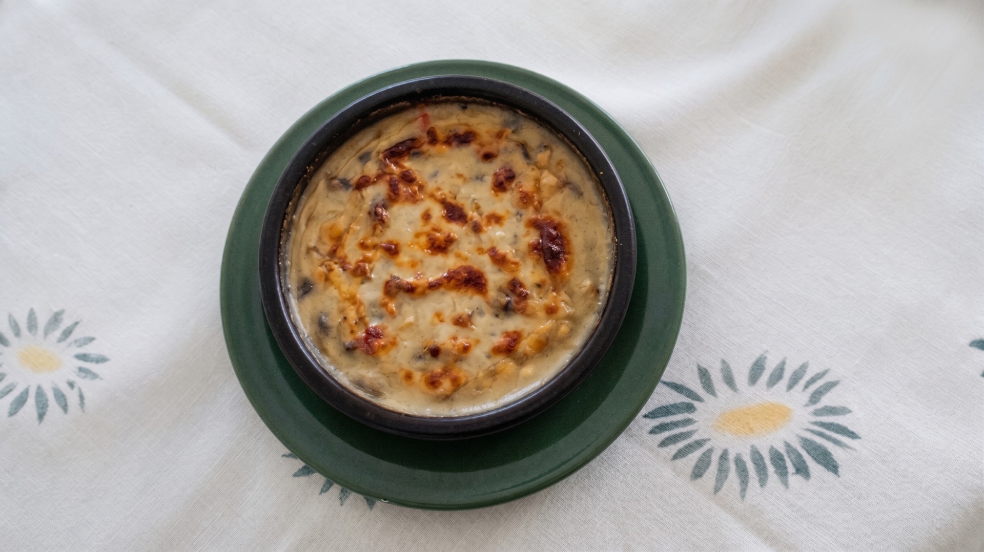 Champiñones gratinados